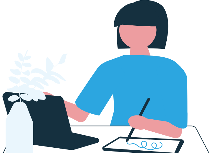 学習の受け方を練習し直すイラスト